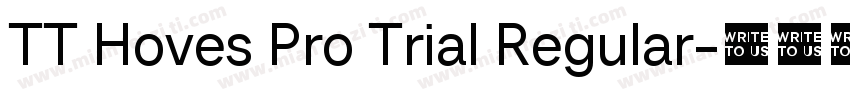 TT Hoves Pro Trial Regular字体转换